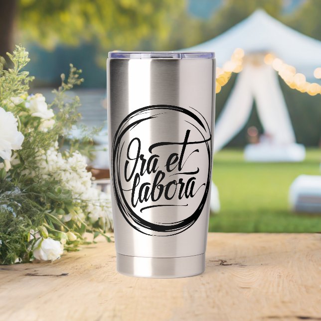Ora et labora insulated tumbler (Wedding (Rotated))