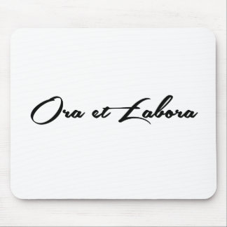 Ora et Labora Mouse Mat