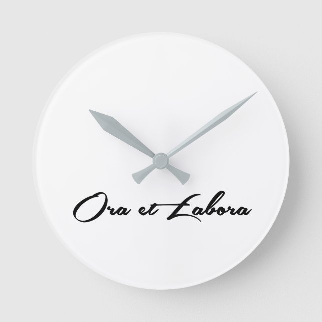 Ora et Labora Round Clock (Front)