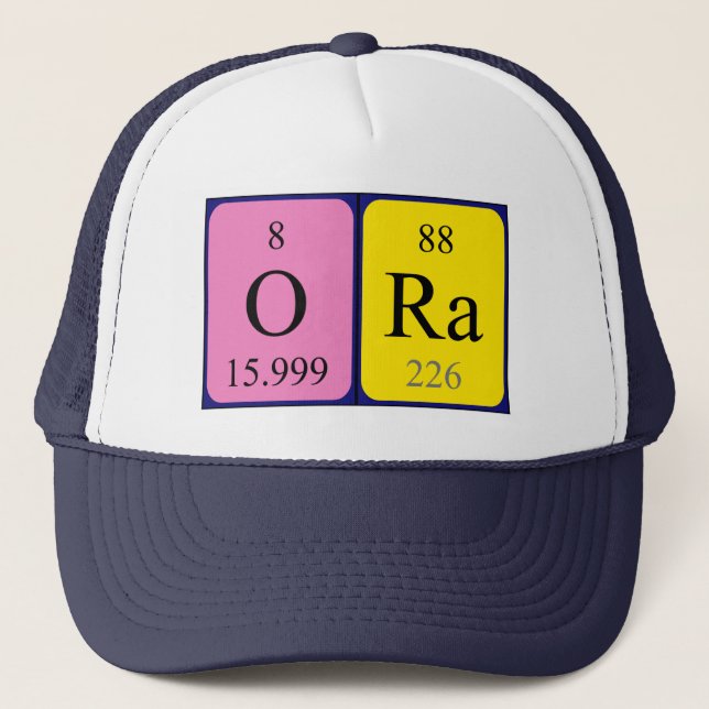 Ora periodic table name hat (Front)