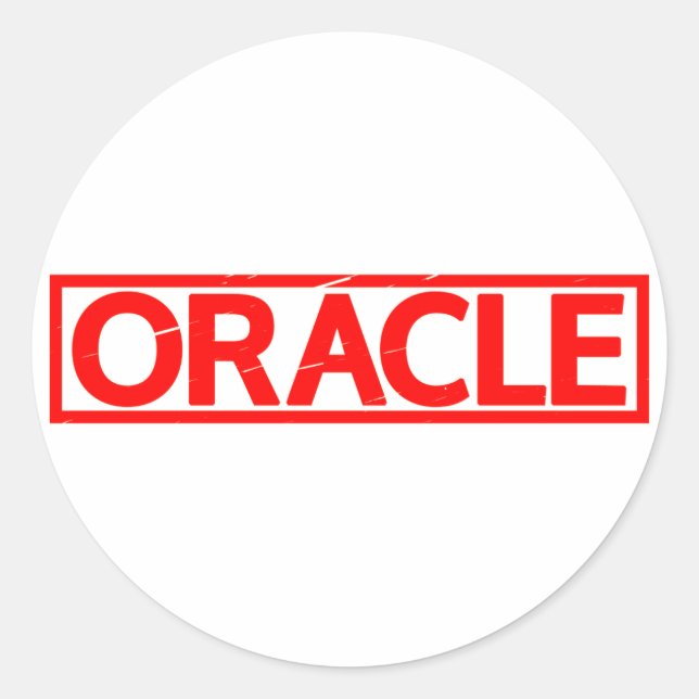 Oracle Stamp Classic Round Sticker (Front)