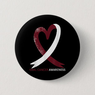 Oral Cancer Awareness Month 2024 Throat Head Neck 6 Cm Round Badge