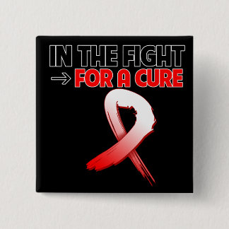 Oral Cancer In The Fight For a Cure 15 Cm Square Badge