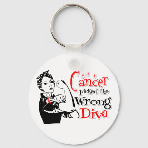 Oral Cancer Picked The Wrong Diva Key Ring