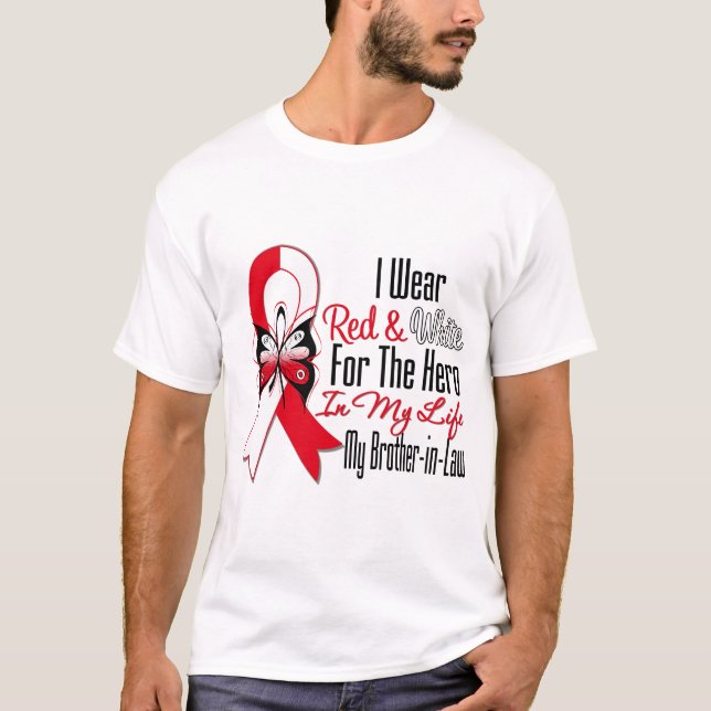 Oral Cancer Ribbon Hero My Brother in Law T-Shirt (Front)