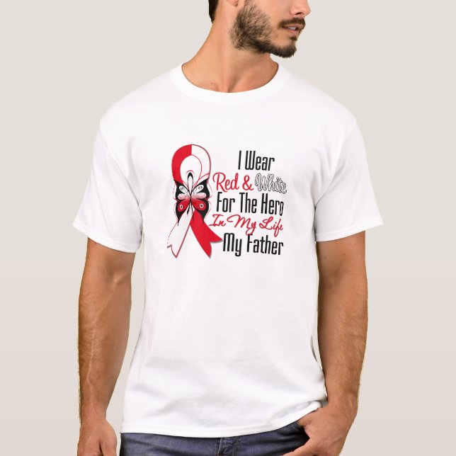 Oral Cancer Ribbon Hero My Father T-Shirt (Front)