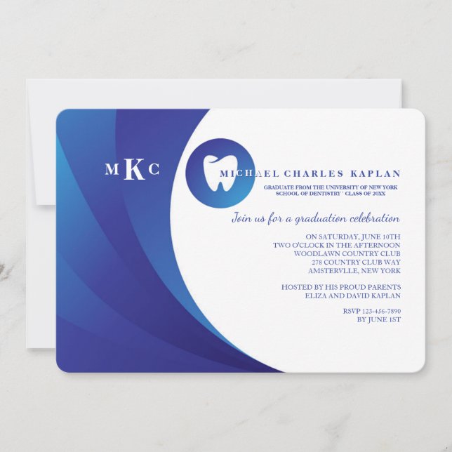 Oral Care Graduation Invitation (Front)