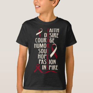Oral Head Neck Cancer Awareness Fearless T-Shirt