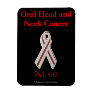 Oral Head & Neck Cancer Awareness Magnet