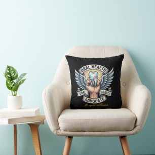 Oral Health Advocate Dental Hygienist Cushion