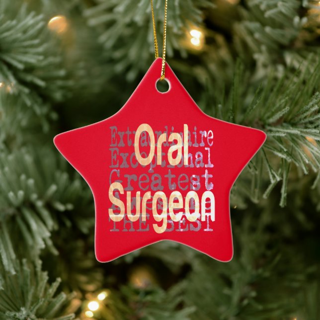 Oral Surgeon Extraordinaire Ceramic Tree Decoration (Tree)