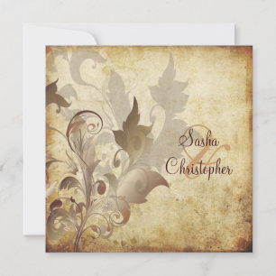 Oramental leaves/swirls/vintage Invitations