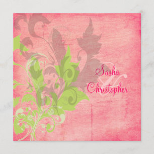 Oramental leaves/swirls  Wedding Invitations