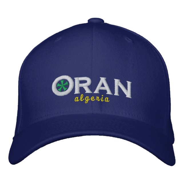 Oran City Algeria Embroidered Hat (Front)
