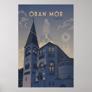 Oran Mor Glasgow Travel Poster
