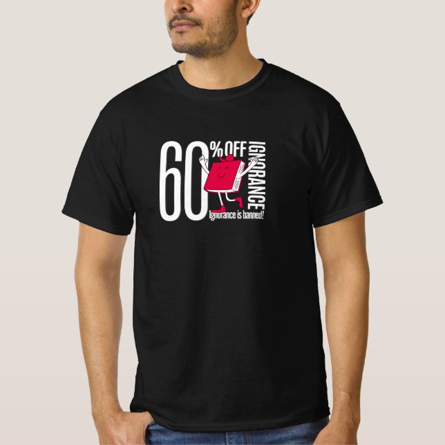 orance Typography Men's Black Value T-Shirt (Front)