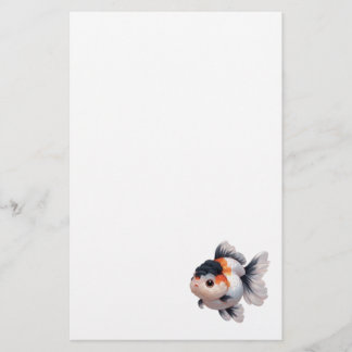 Oranda Goldfish Fancy Goldfish Fish Stationary Stationery