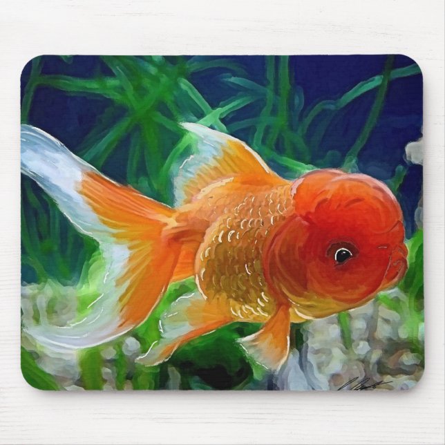 Oranda Goldfish Mouse Mat (Front)