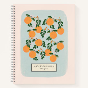 Orane Citrus Personalised Recipe  Notebook