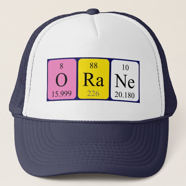 Orane periodic table name hat (Front)