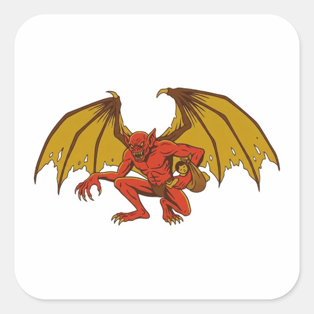 Orang Bati Square Sticker (Front)