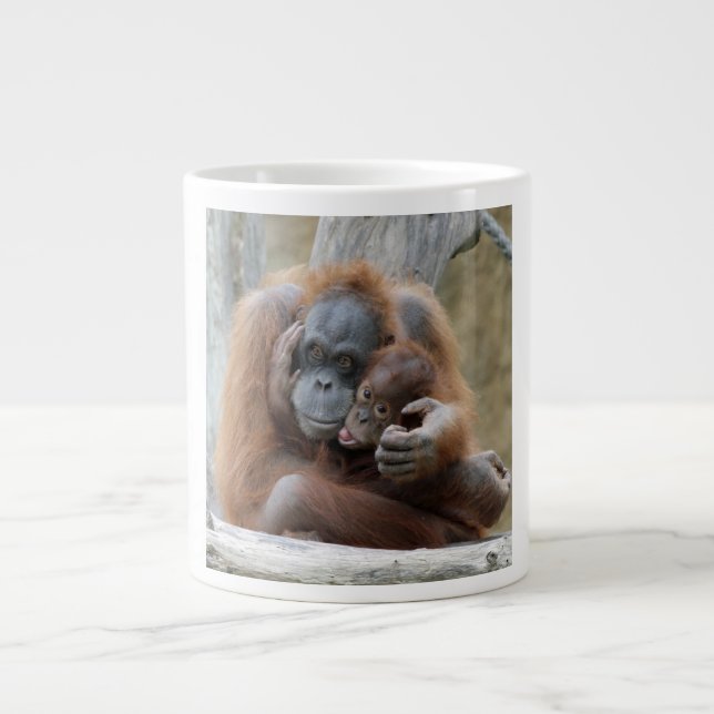 Orang Utan 001 Large Coffee Mug (Front)