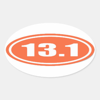 Orange 13.1 Sticker | Half Marathon