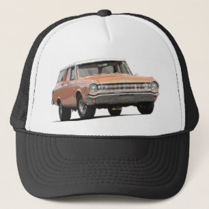 Orange 1964 Dodge Station Wagon Trucker Hat