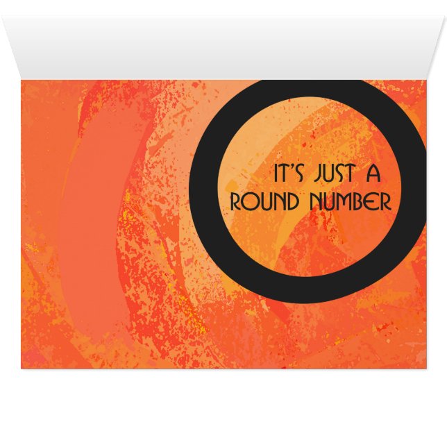 Orange 30 Decade Birthdday (Inside Horizontal (Bottom))