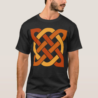 Orange 3-Colour Celtic Knots T-Shirt