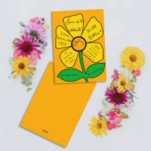 Orange 60th Birthday Gold Doodle Flower 