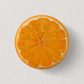 ORANGE 6   3 CM ROUND BADGE