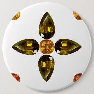 Orange 6 Cm Round Badge