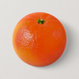 Orange 6 Cm Round Badge