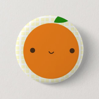 Orange 6 Cm Round Badge