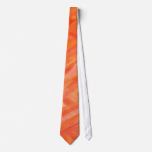 Orange Abstract Art Painting 4 Tie