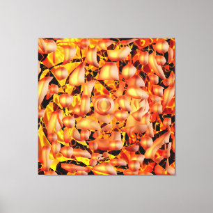 Orange Abstract Canvas Print