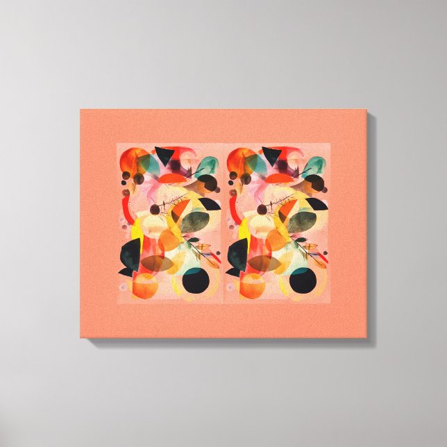 Orange Abstract  Canvas Print (Front)