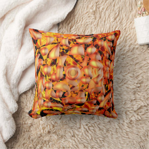 Orange Abstract Cushion