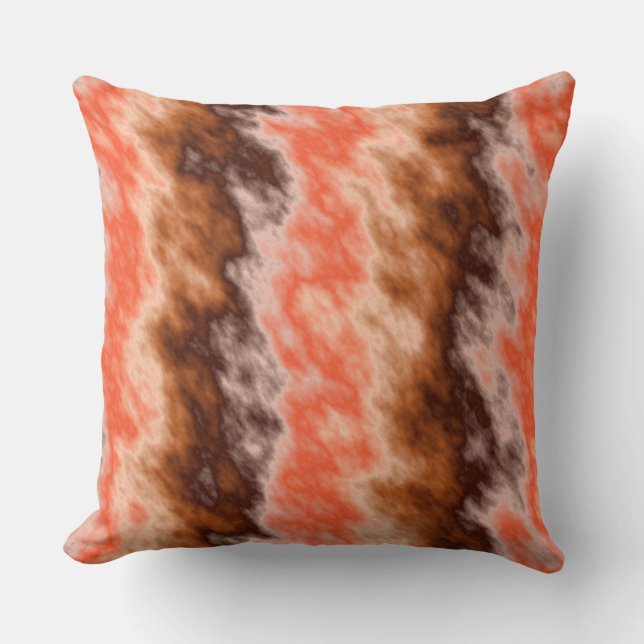 Orange Abstract Cushion (Front)