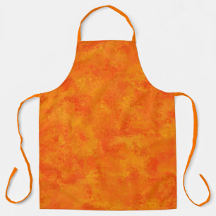 Orange Abstract Pattern Apron