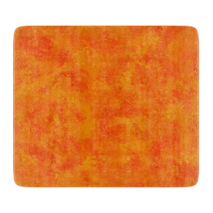 Orange Abstract Pattern Cutting Board