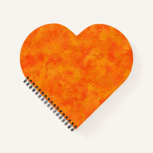 Orange Abstract Pattern  Notebook