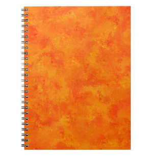Orange Abstract Pattern Notebook