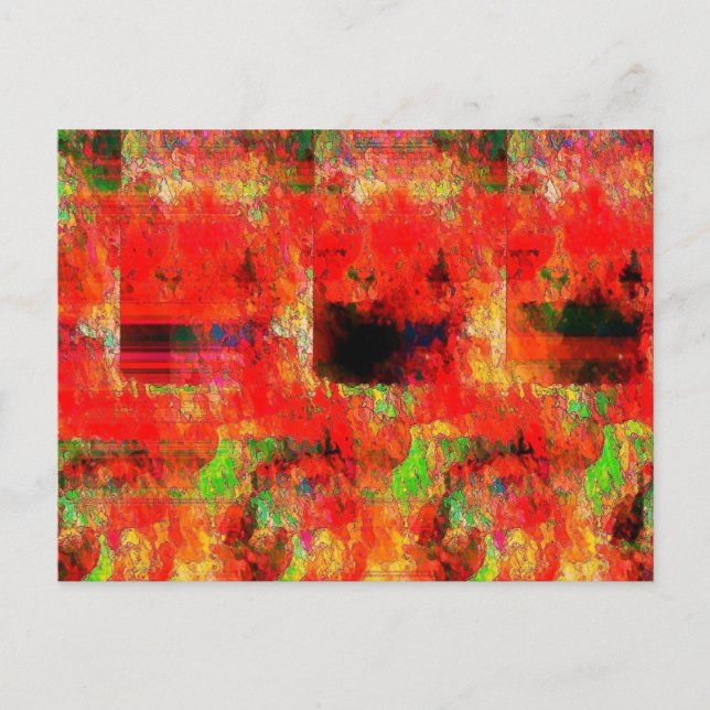 Orange Abstract Postcard (Front)