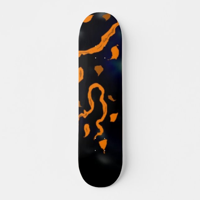 Orange Abstract Skateboard (Front)