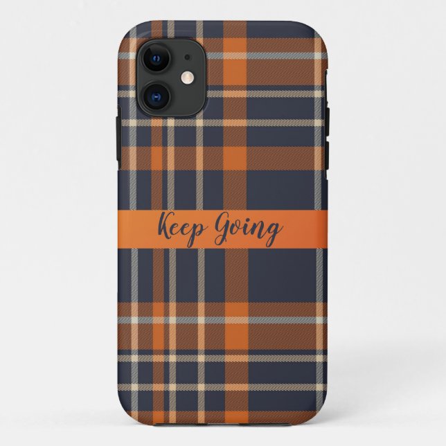 Orange abstract textile iPhone Cases (Back)