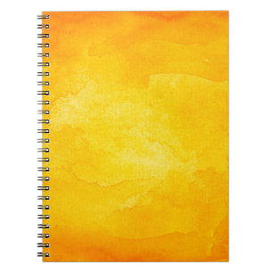 Orange abstract watercolor macro texture backgroun notebook