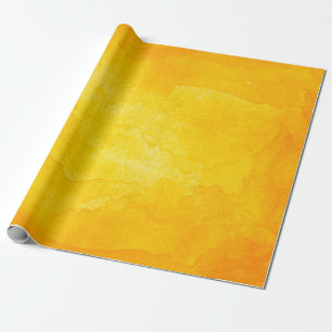 Orange abstract watercolor macro texture backgroun wrapping paper