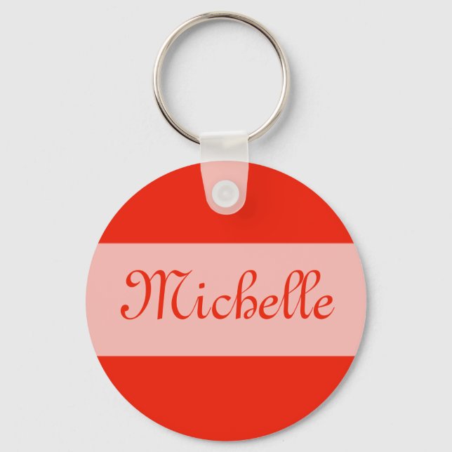 orange add a name key ring (Front)